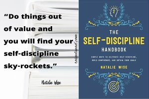 The Self-Discipline Handbook Quote  and Book Cover