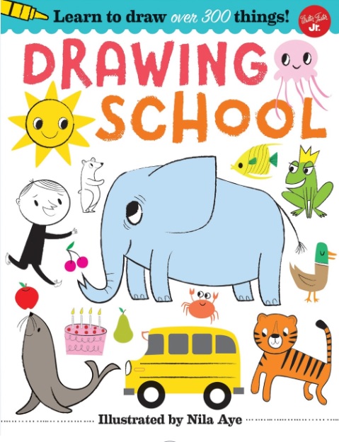 Drawing school book cover